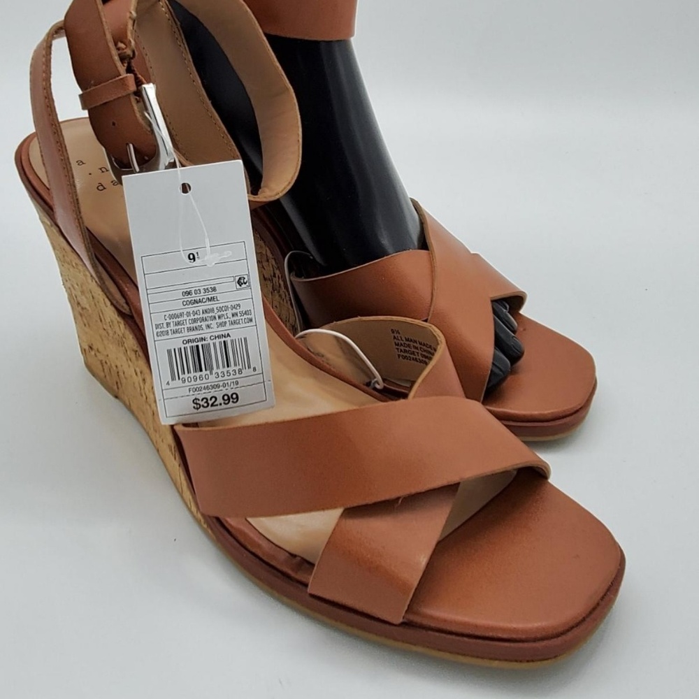 A New Day wedge heel Mel Cork Wedges Size 9.5